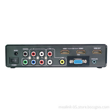 All to HDMI Converter (AV+YPbPr+VGA+Audio+USB to HDMI)